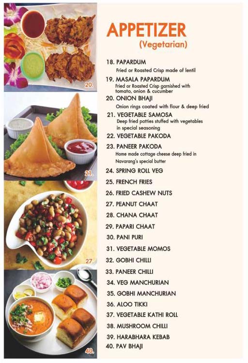 Flavor Restaurant - Sea View Restaurant Menu